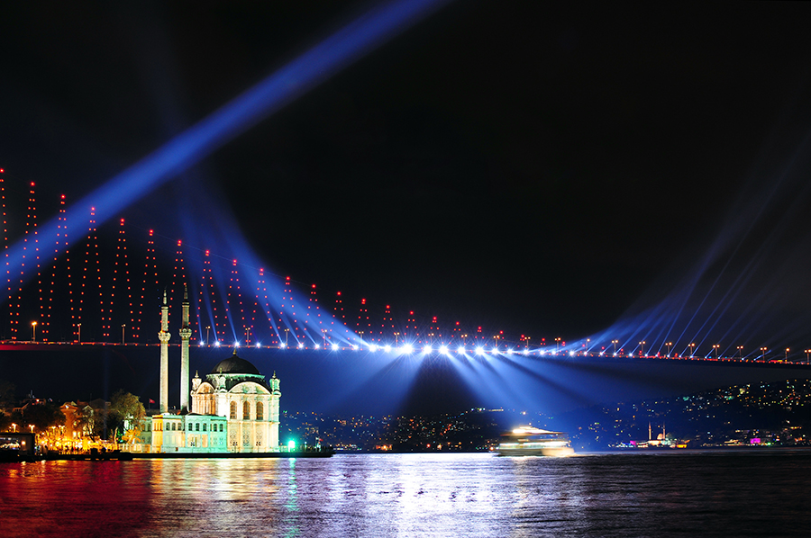 Ortakoiská mešita a Bosporský most / Ortaköy Camii