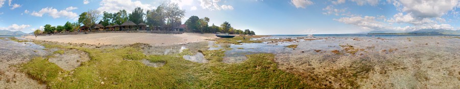 Gili Air - drobný ostrůvek západně od Lomboku, šnorchlařů ráj